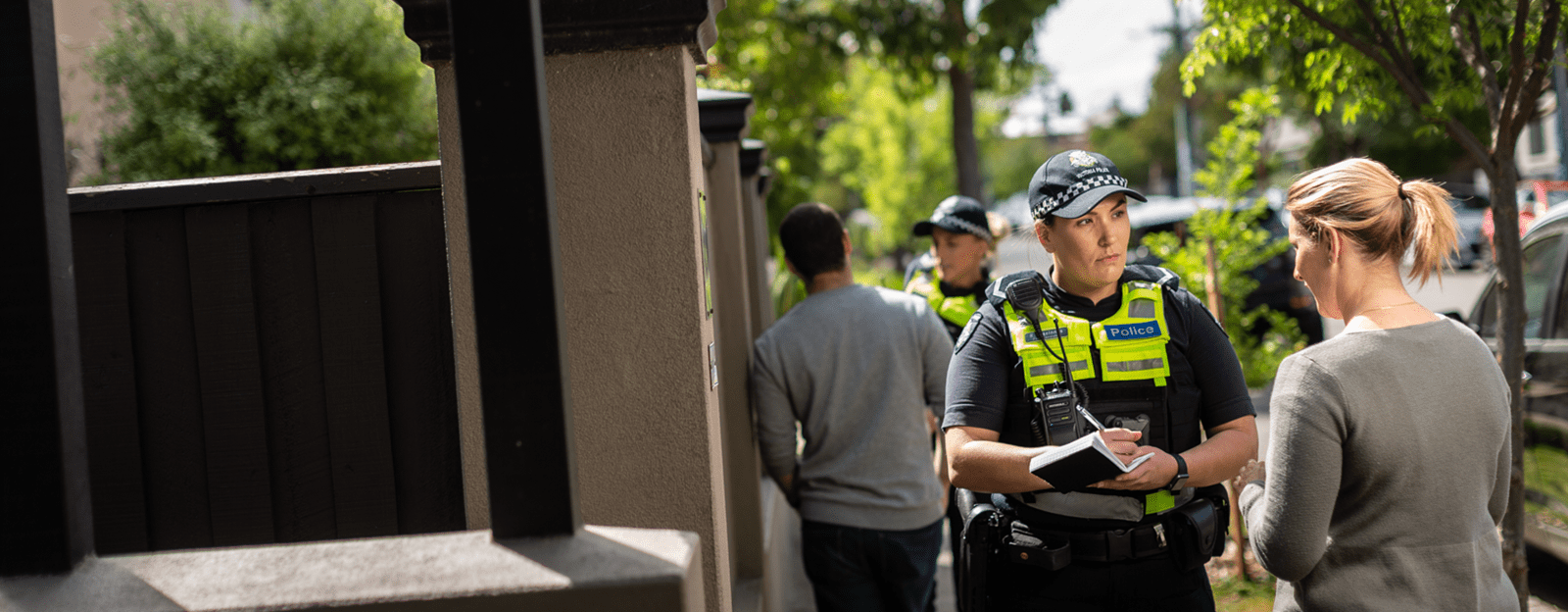 Victoria Police speak with husband and wife