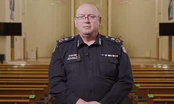 Chief Commissioner Graham Ashton says thankyou to the Victorian community